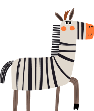 しまうまのイラスト